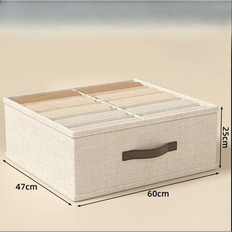 New Foldable Storage Box Home Multi Compartment Fabric Organizer Dresser Drawer Clothes Organizing Bin for Home Use