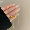 Natal Year Golden Spirit Snake Necklace Women's 2024 New Chinese Zodiac Year Snake Clavicle Chain Light Luxury Premium Sense