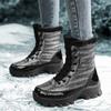 Winter Snow Boots Women Comfortable Plush Laced Anti-slip High-top Women Wear-resistant  Boots Soft Hiking Shoes Women