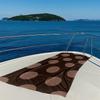 Brown Background with Dots Quick Drying Bath Towel Microfiber beach towel - light weight swimming camping  yoga beach out