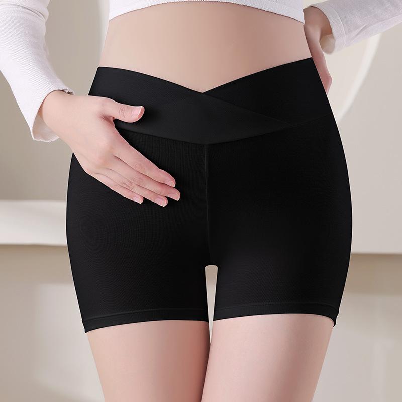 

Low-Waist Maternity Safety Shorts - Anti-Exposure & Abdominal Support, 2024 Summer Thin Style M [80-100 jin]