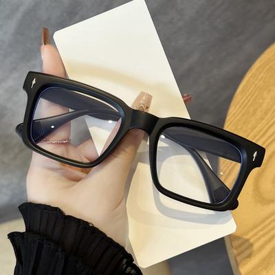 Anti-Blaulicht-Brille Mode Quadratische Brille Damen Herren Nischen-Luxus-Brille Blaulichtblockierend Mann Dame Computer-Brille