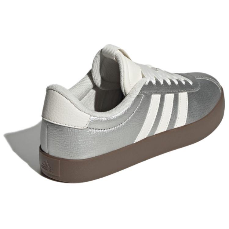 (WMNS) Adidas VL COURT 3.0 'Silver Metallic Off White Gum' Women's JQ7315