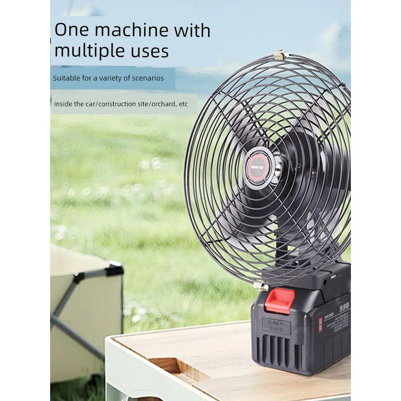 Lithium Battery Fan for Outdoor Stalls, Dormitories, and Camping, High-Power Portable Wireless Charging Table Fan, Small but Powerful