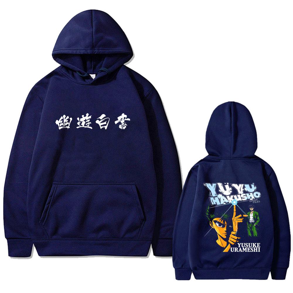 Anime YuYu Hakusho Urameshi Yuusuke Hoodie Unisex Clothing Cartoon Oversized Pullover Hoodies Male Fashion Hooded Tracksuit