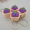 Fidget Toy Keychain 1Pcs 3D Vegetable Fruit Design Non-Lighted Soft Stress Reliever for Outdoor Travel Backpack Accessory