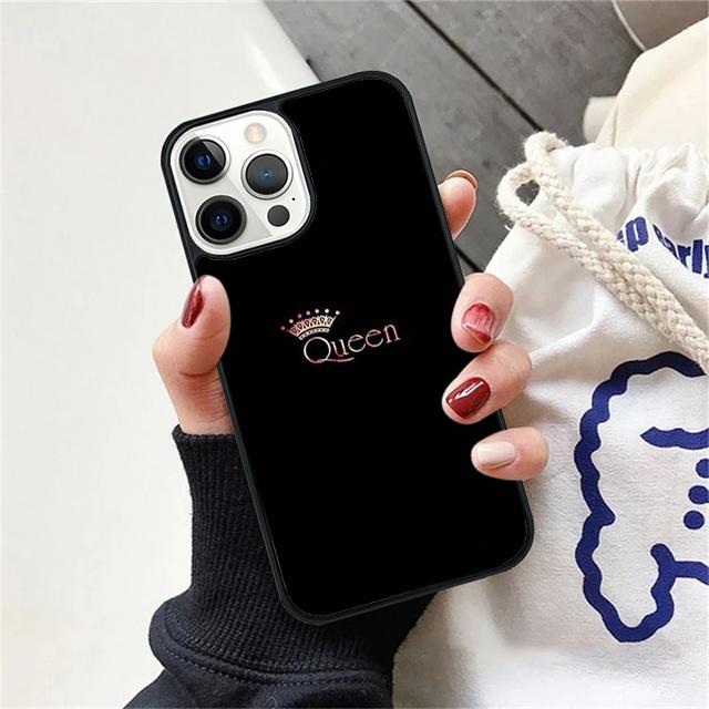 Koningin prinses kroon Coque Shell Voor iPhone 17 Air 15 16 14 13 12 Pro Max 11 Pro Max Plus Telefoonhoesje Cover