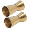 Double Head Cocktail Jigger Stainless Steel Gold Wine Jigger Bar Measuring Cup for Restaurant