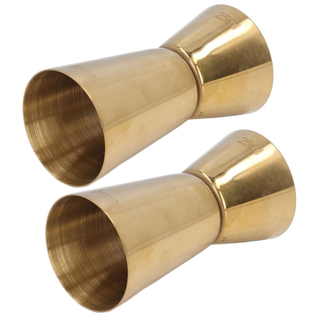 Double Head Cocktail Jigger Stainless Steel Gold Wine Jigger Bar Measuring Cup for Restaurant