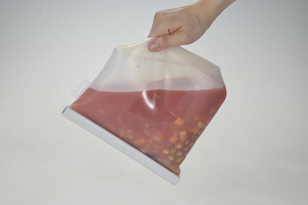 Reusable Silicone Storage Bag, 1,500ml, Clear, SV-7558