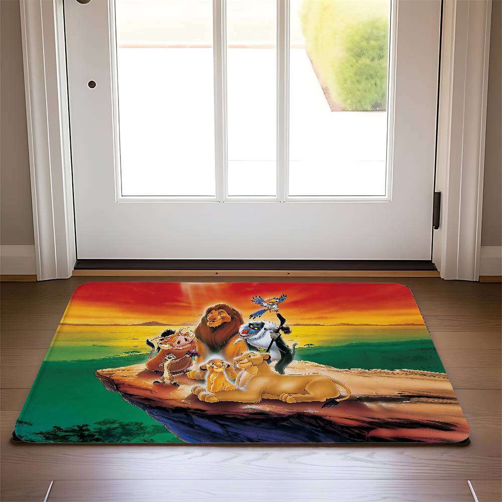 Vintage L-LionS K-King Cartoon Carpet For Living Room Sofa Decor Modern Rug Floor Mat For Men Bedroom Durable Area Rugs