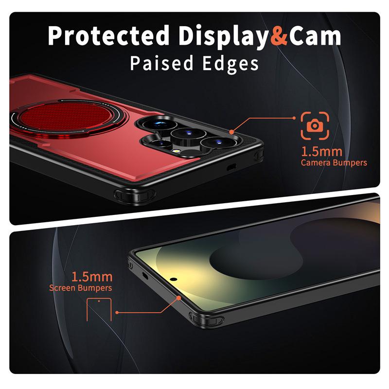 Magnetic Bracket Compatible with Samsung S25 Ultra/S23/A56/A25 Foreign Trade/S24/A17 Phone Cases