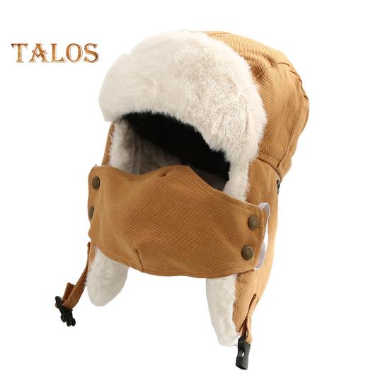 

Унисекс зимняя шапка с ушами и защитой рта, полная защита, толстый плюш, сохраняющий тепло, шапка-бомбер для активного отдыха, велоспорта, кемпинга, путешествий