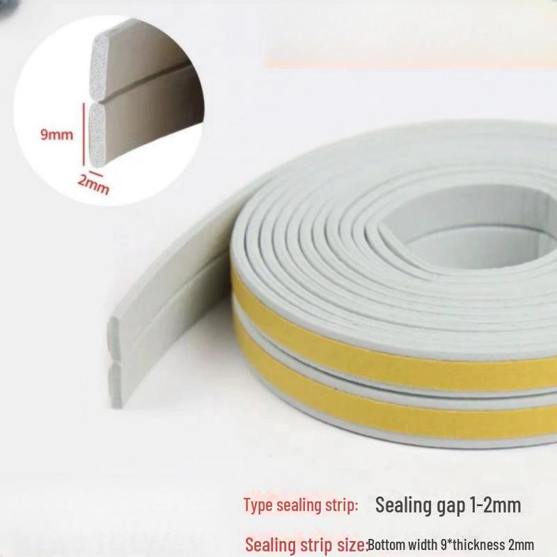 D-Type Self-Adhesive EPDM Rubber Door & Window Insulating Seal: Windproof, Soundproof, Heat Insulation & Anti-Collision Strip.
