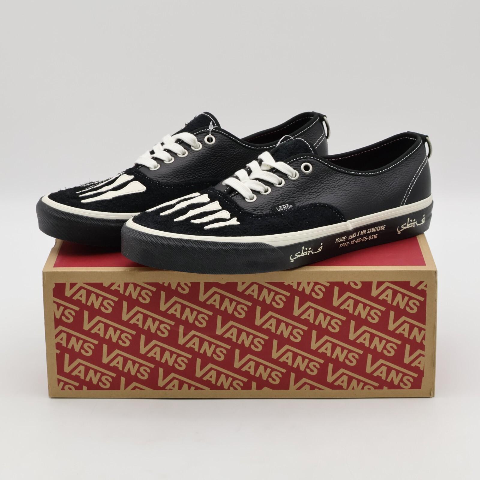 VN000BW5BPR Mark SBTG Vans Authentic Black Mars (Men s) 6.5
