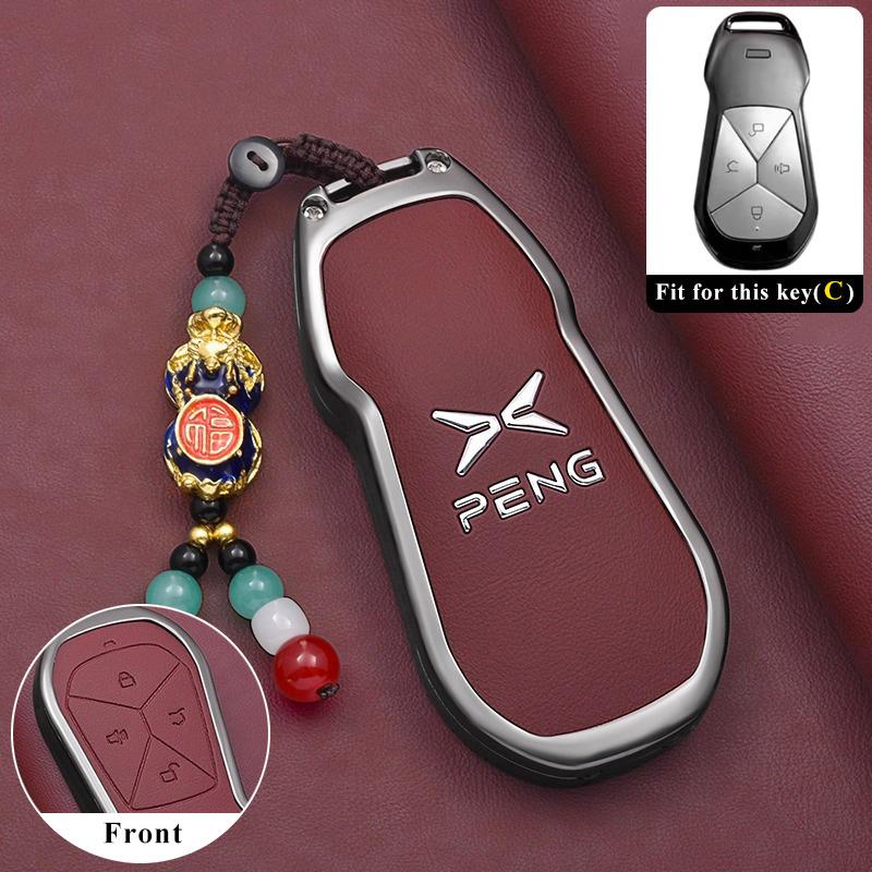 Autoschlüsselhülle für Xpeng Xiaopeng G6 2025 2026 Auto-Styling Schlüsselanhänger Fernbedienung Dekoration Abdeckung Schale Ringhalter Fob Zubehör