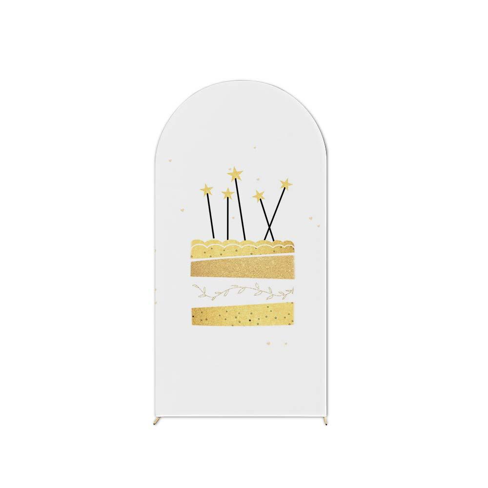Birthday Party U-Shaped Elastic Arch Cover for Decorative Photography Scenes