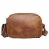 Einfache Herren Umhängetasche Damen Crazy Horse Leder Schrägbandtasche Große Kapazität Ipad Tasche Echtes Leder Herren Tasche