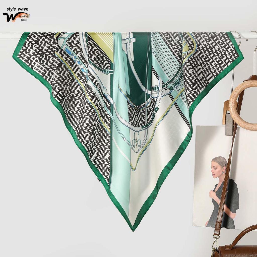 70CM Versatile Imitation Silk Scarf - Four Seasons Multi-functional Neck & Hair Tie