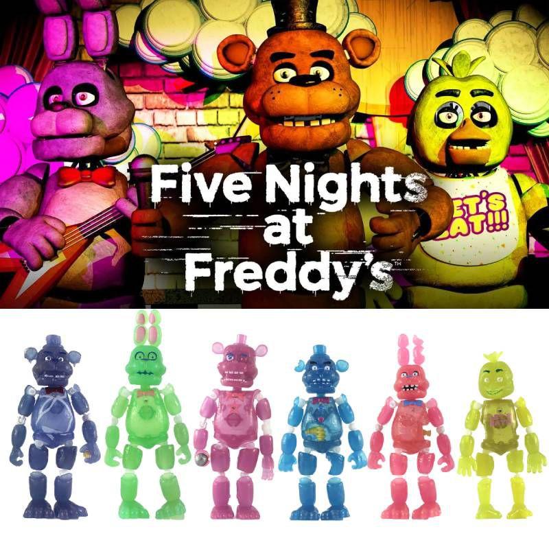 Five Nights At Freddy's Leuchtende Actionfiguren Set 6/8 Stück