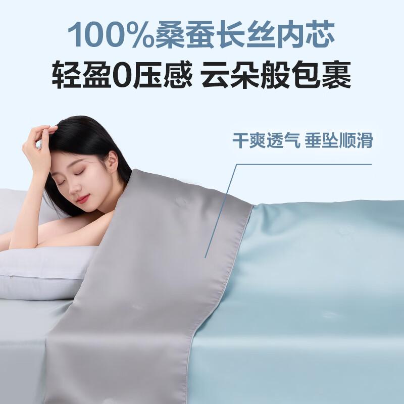 Легкое летнее одеяло LF Lenzing Tencel и шелка-тусса 150cm x 210cm