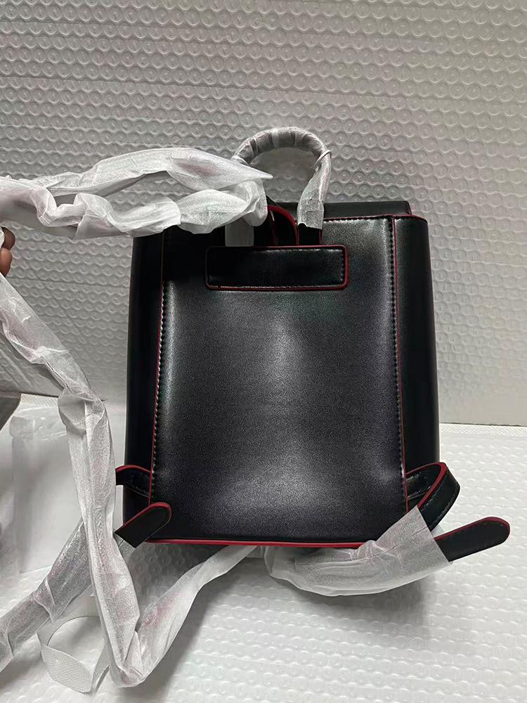 New Niche Saturn Genuine Leather Retro Backpack - Small, Casual, Versatile College & Commute Handbag