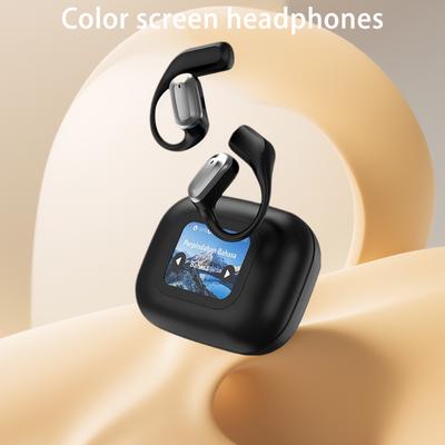Intelligent Touch Screen Bluetooth-Compatible Sport Earphones 8 Hours Long Battery Life LCD Colour Screen for Running Fitness
