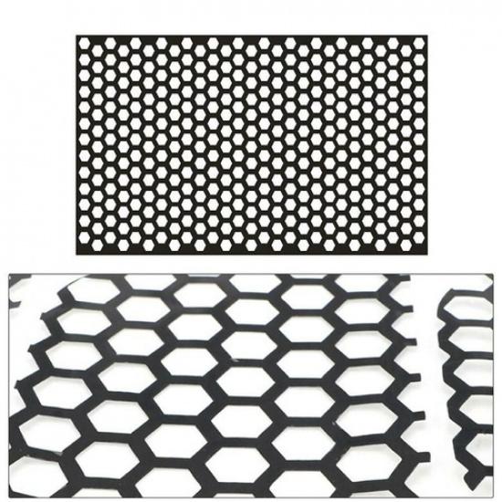 Black Honeycomb Decal Car Sticker For Tail Brake Light Cars Accessories 48x30cm