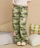 WAIKEI Big Star Applique Sweatpants Camo
