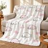 PinkBabySealPattern Throw 240g Flannel Blanket, Suitable for Sofas, Beds, Offices, Exquisite Gift Blankets