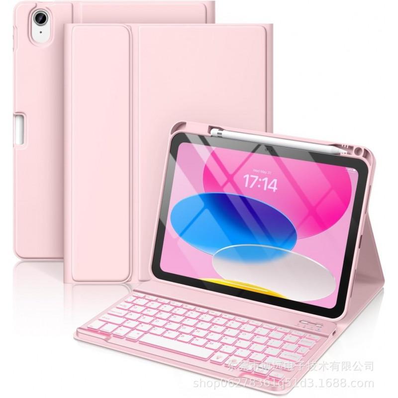 Wireless Bluetooth Keyboard Case With Backlit Keys Stylus Slot IPad 10th Gen 10.2 Inch Air 4/5/6/7 Pro 11