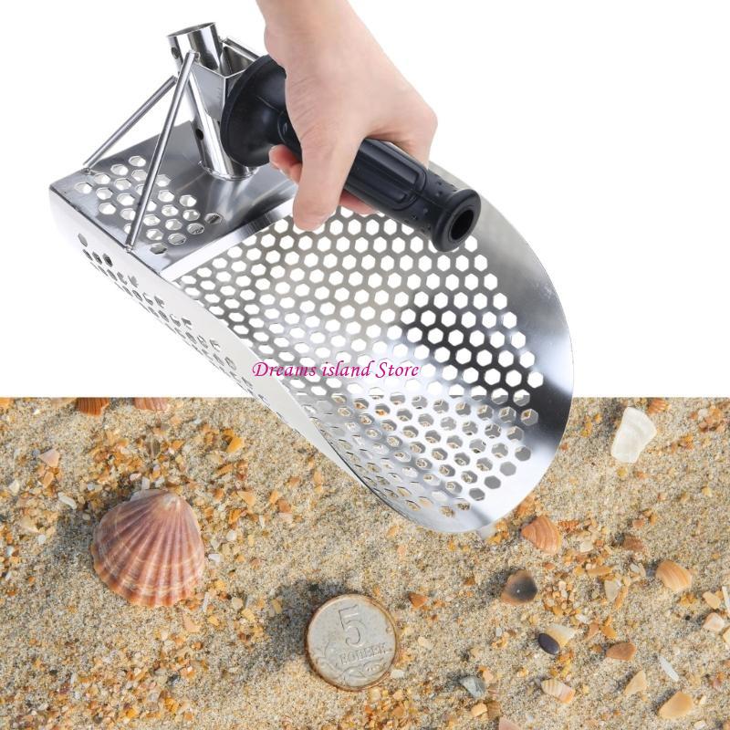 Beachcomb Stainless Steel Sand Scoops Shovel for Metal Detecting Treasure HX6C
