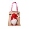 1x 18*16cm Christmas Burlap Tote Bag For Carrying Childrens Gifts Decoration