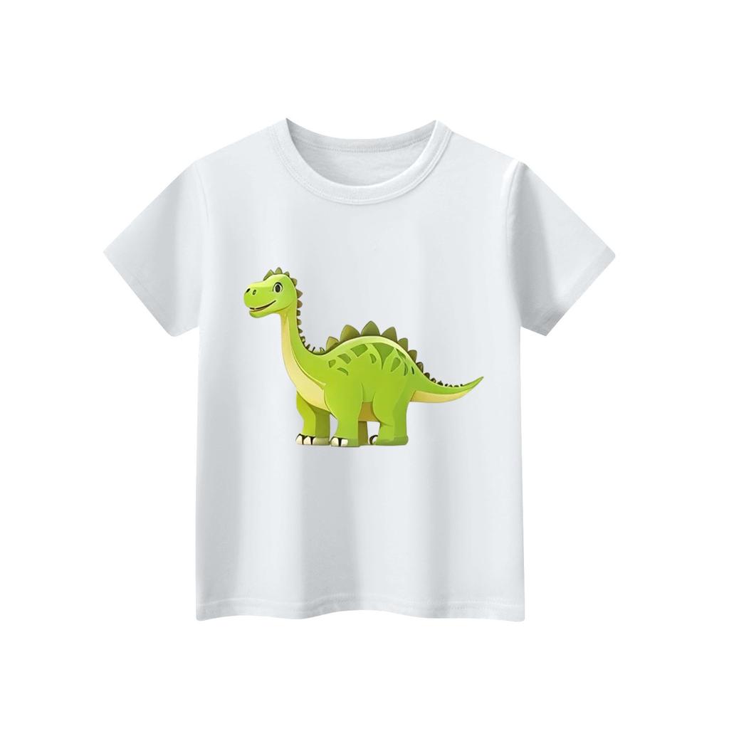 Children's Short Sleeve Neck T-Shirt Animal Print Daily Casual Top