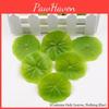 Realistic Plastic Lotus Leaf Decoration For Indoor And Outdoor Micro Landscapes 6cm Diameter
