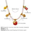 Charming Cross Droplet Oil Corn Cabbage Pendant Bracelet & Necklace Set