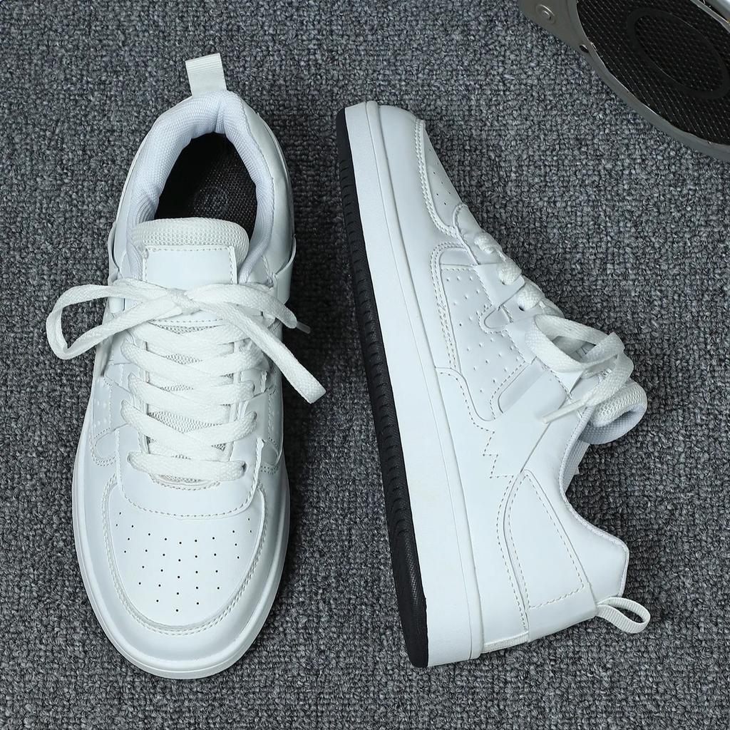 Women Chunky Shoes Trendy Platform Shoes Classic Board Shoes Men PU Leather Casual Sneakers for Outdoor Walking Traveling Jogging