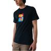 Converse T Shirts Men's Black Crew Neck Moderate Straight Fit 10024590-A02