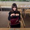 Hobo Bag M Signature (Burgundy)