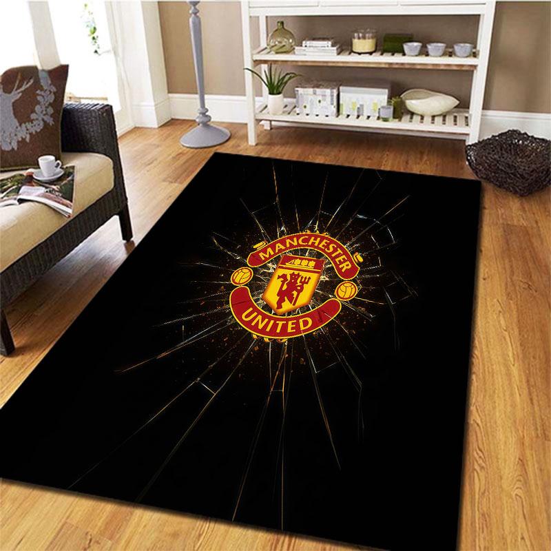 Manchester United F Carpet Rug for Living Room Bedroom Home Sofa Decoration,Kids play Non-slip Floor Mat