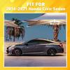 For 2016- Honda Civic Sedan Chrome Delete Blackout Window Trim matte Black