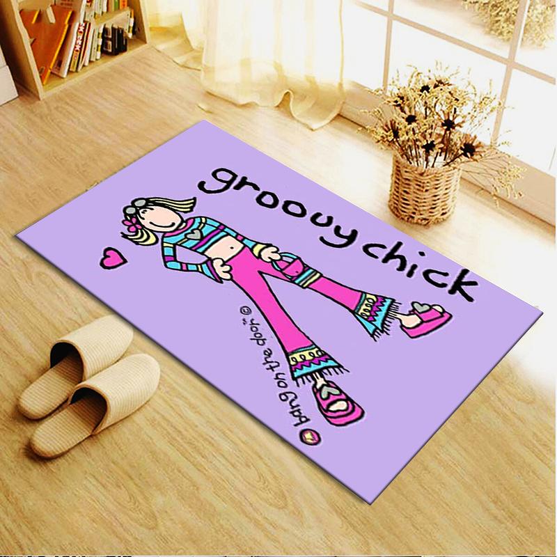 2025 New Groovy Chick Carpet Rug for Living Room Bedroom Home Sofa Decoration,Kids Play Non-slip Floor Mat52