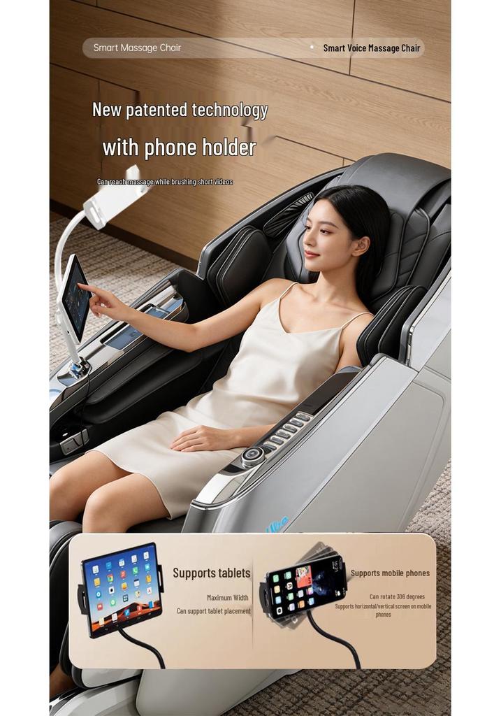 AI-Powered Zero Gravity Smart Massage Chair with Full Body Automatic Space Capsule Design