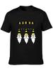 Top Short Sleeve Danger Ahead Santa Claus Yellow Black Anime T Shirt Hip Hop Fashion Country Music Movie Peripheral