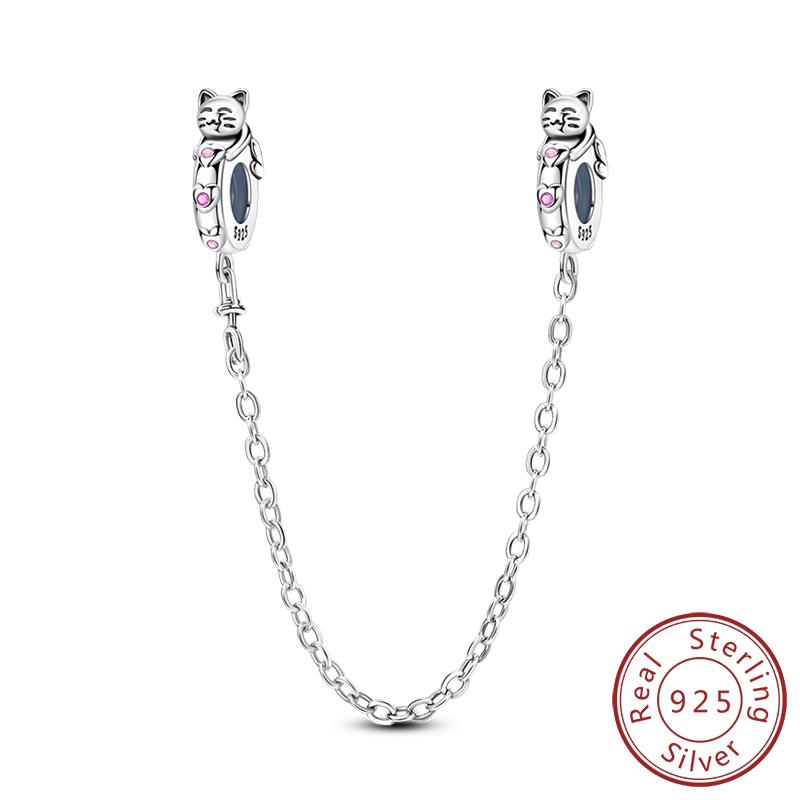 S Copper Charms Pendant Capybara Sausage Dog Animal Safety Chain Beads Fit Original Bracelet Women Jewelry