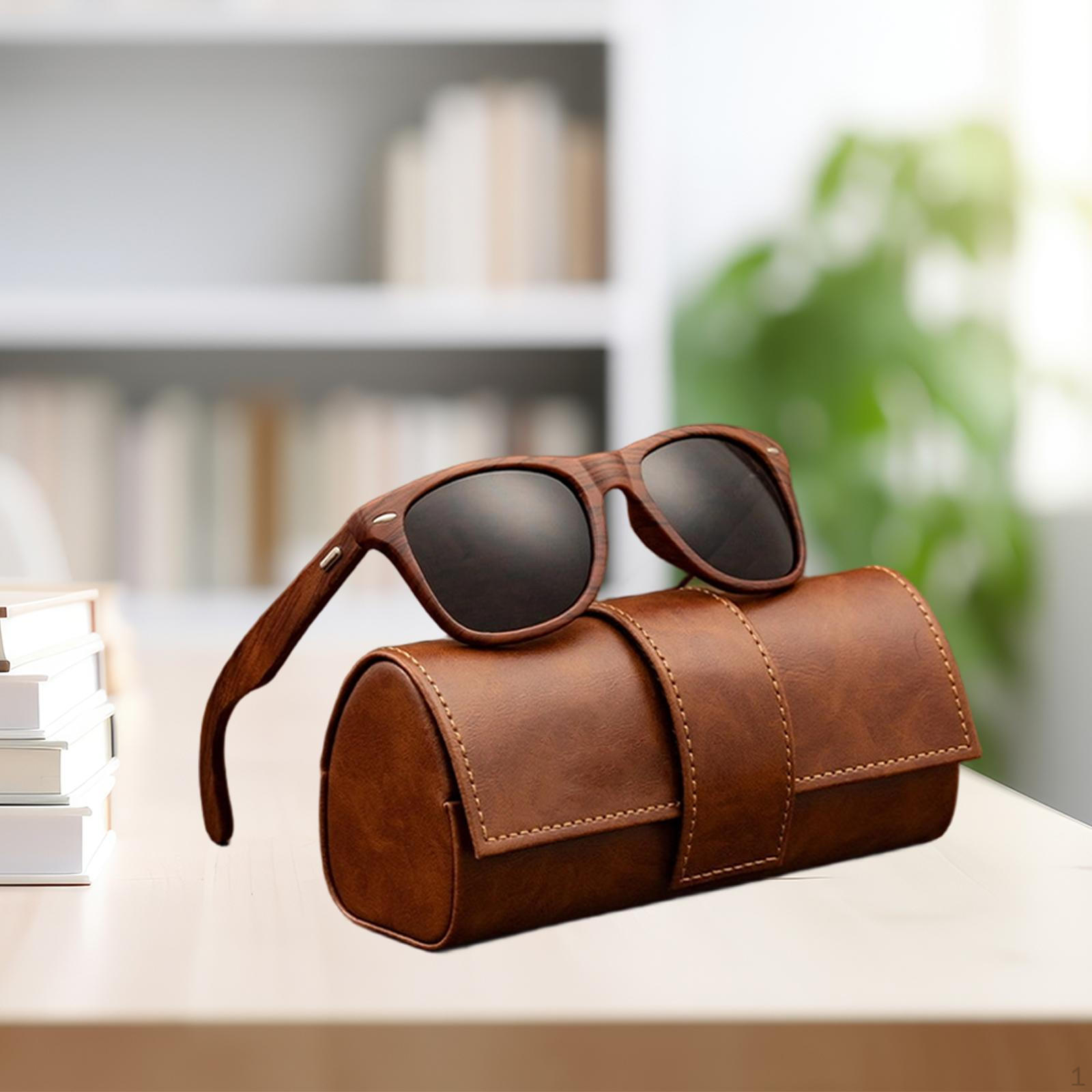 

Солнцезащитные очки в деревянной оправе, аксессуары, очки для спорта, верховой езды, активного отдыха чёрный