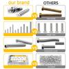 226Pcs Bolts and Nuts Set, #1/4-20 #5/16-18 #3/8-16 Assorted Hex Head Bolts with Nuts Washers, Grade 8 Heavy Duty Fasteners for Wood Plastic DIY