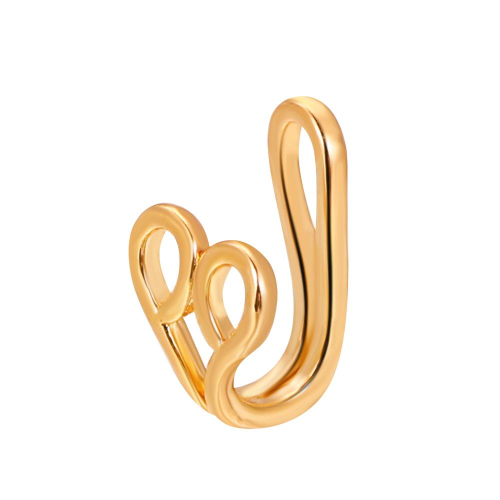 Non Perforated U-Shaped Nose Clip Copper Inlaid Zircon Star Shaped Heart Crown Nose Ring Nose Decoration Puncture Decoration