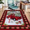 Christmas Vintage Truck Office Rug Chair Mat, Game Carpet, Suitable for Front Door, Bedroom, Living Room, Desk, Holiday Gift