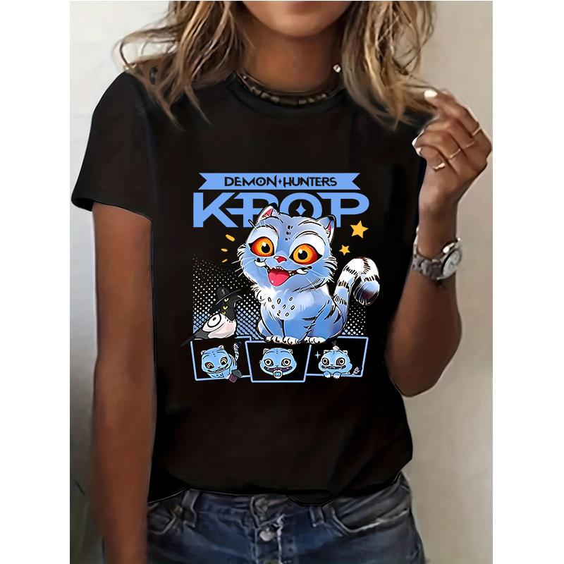 Tiger Short Sleeved T-shirt, Summer Casual T-shirt, Men's and Women's Fashionable T-shirt, Streetwear